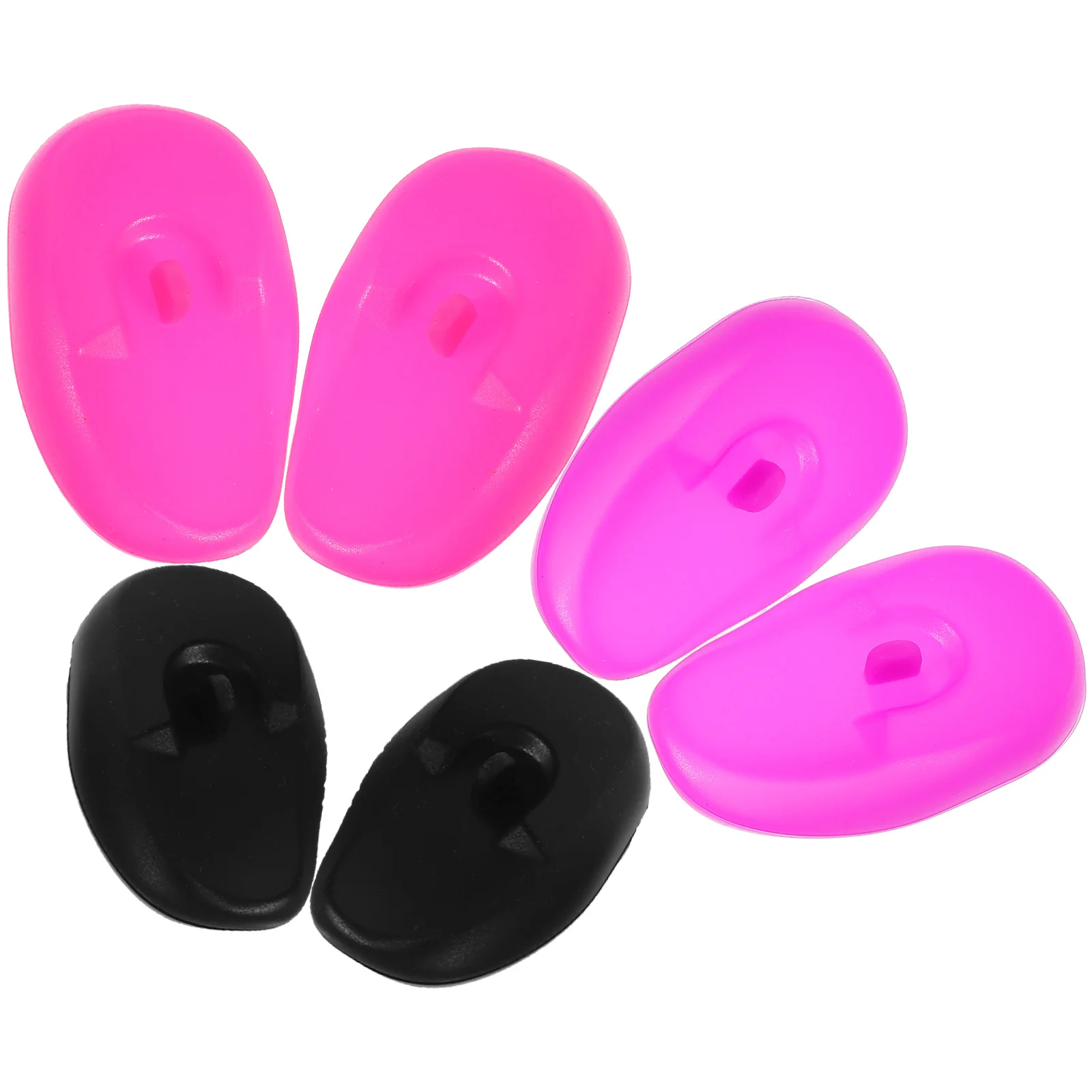 3 ペアのイヤーマフ ヘアドライヤー プロテクター 染料シリコン カバー 熱睡眠耳栓