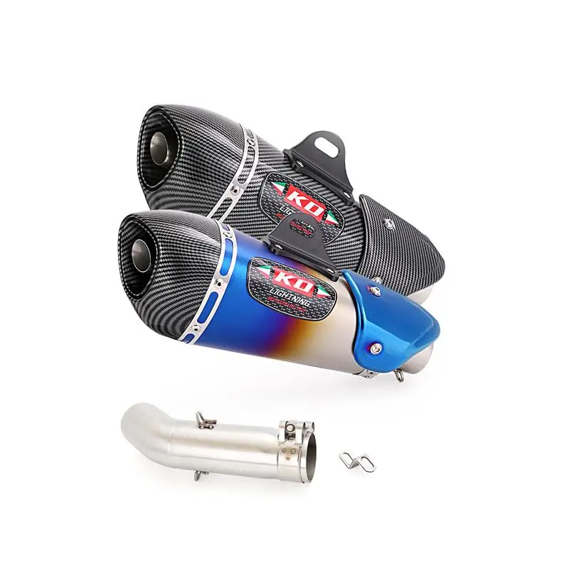 

Motorcycle Exhaust System Muffler Tail Pipe Mid Connect Tube 51mm Stainless Steel Escape For Suzuki GSXR600 GSXR750 2011-2023