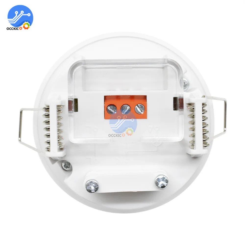 AC 220V-240V 360 Degree Inlay Sensor Switch PIR Infrared Motion Sensor LED Light Lamp Sensor Detector LED for Smart Home