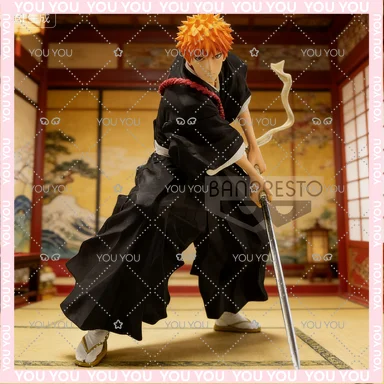 

Оригинальная коллекционная аниме-фигурка Bandai Banpresto 13 см: Куросаки Ичиго из BLEACH (Модель Soul Entered) – Игрушка, подарок