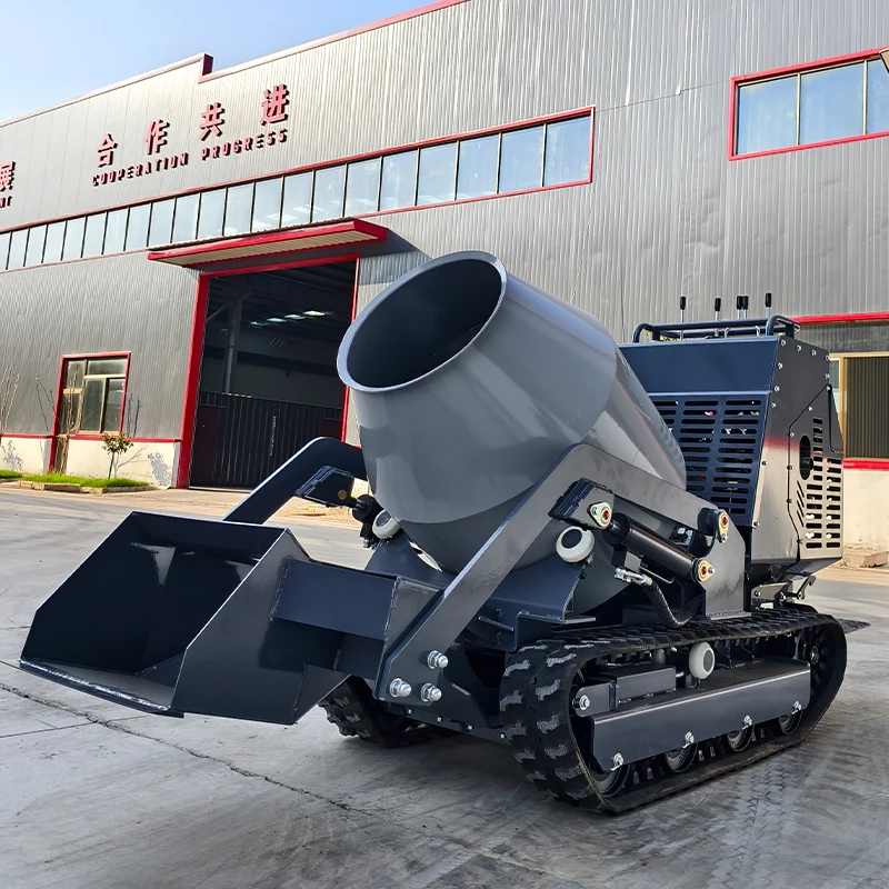 

YG Customized High-efficiency Small Concrete Mixer 750kg Self-loading Diesel Engine Dump Truck With Attachment For Sale