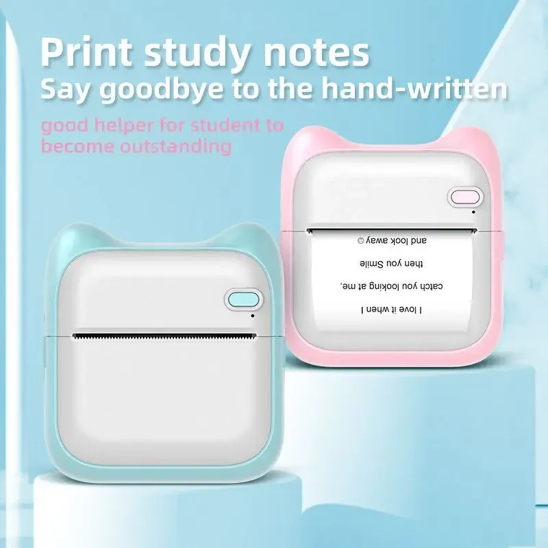 Portable Mini Printer Thermal Label Printer Pocket Photo Printer 203dpi For Phone Wireless Bluetooth Miniprint Printing Photo