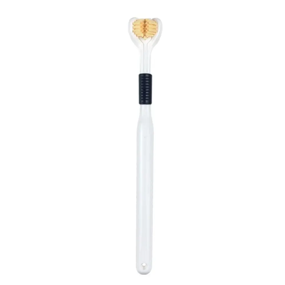 Portable Triple Sided Toothbrush Durable Soft Bristles Adult Toothbrush Ultra Fine Oral Care V-shaped three-sided Toothbrush