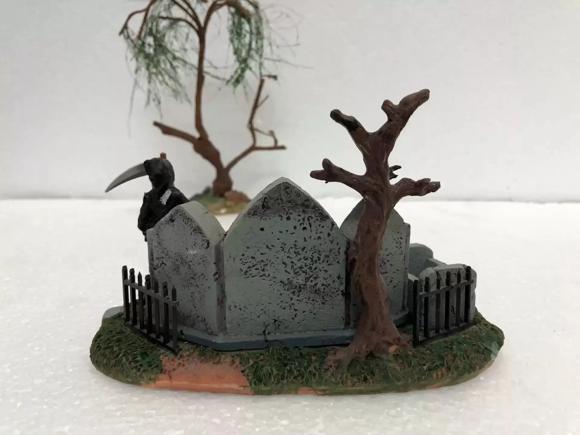 Artigianato in resina scena di Halloween ornamenti da tavola di sabbia tomba della morte figurina decorazione di paesaggi per finestre decorazioni per feste regalo per bambini