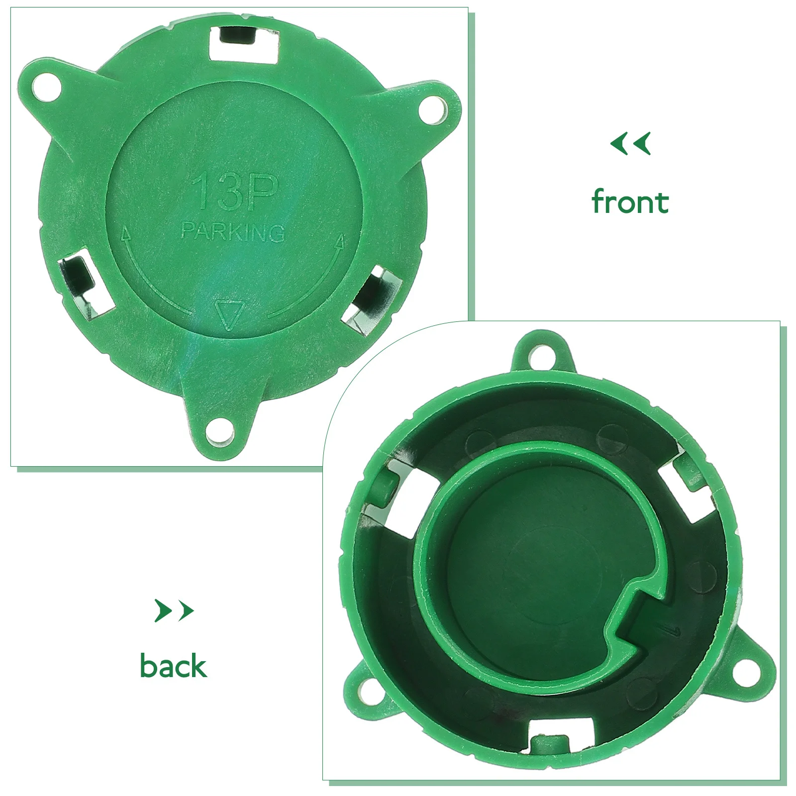 

13P Plug Protection Cap 13 Pin Socket Cover Green Durable Plastic Trailer Connector Adapter Supplies Electrical