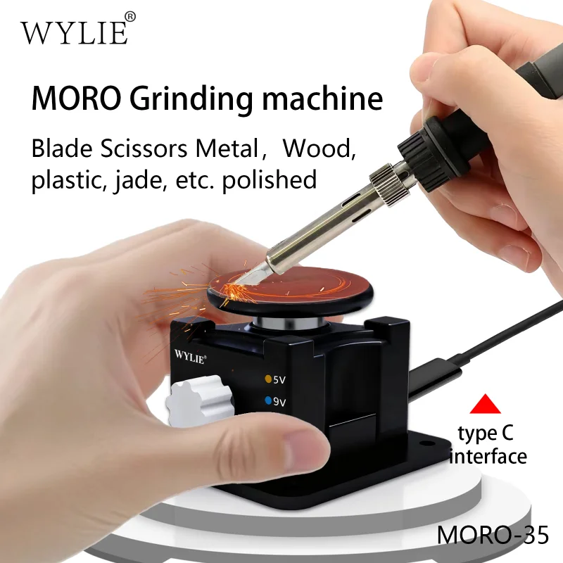 WYLIE  MORO-35 Magic Hand Polishing Grinding Machine Electric Sharpening Machine Scissors Tweezers Blades Carving Knives Repair