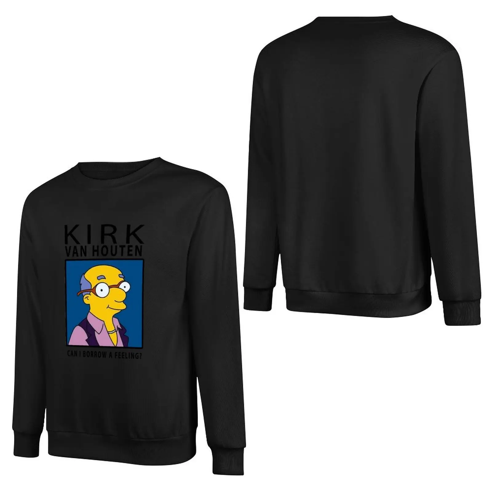 Kirk Van Houten - Can i borrow a feeling? Pullover Hoodie tracksuit men men clothes male clothes oversize sweatshirts