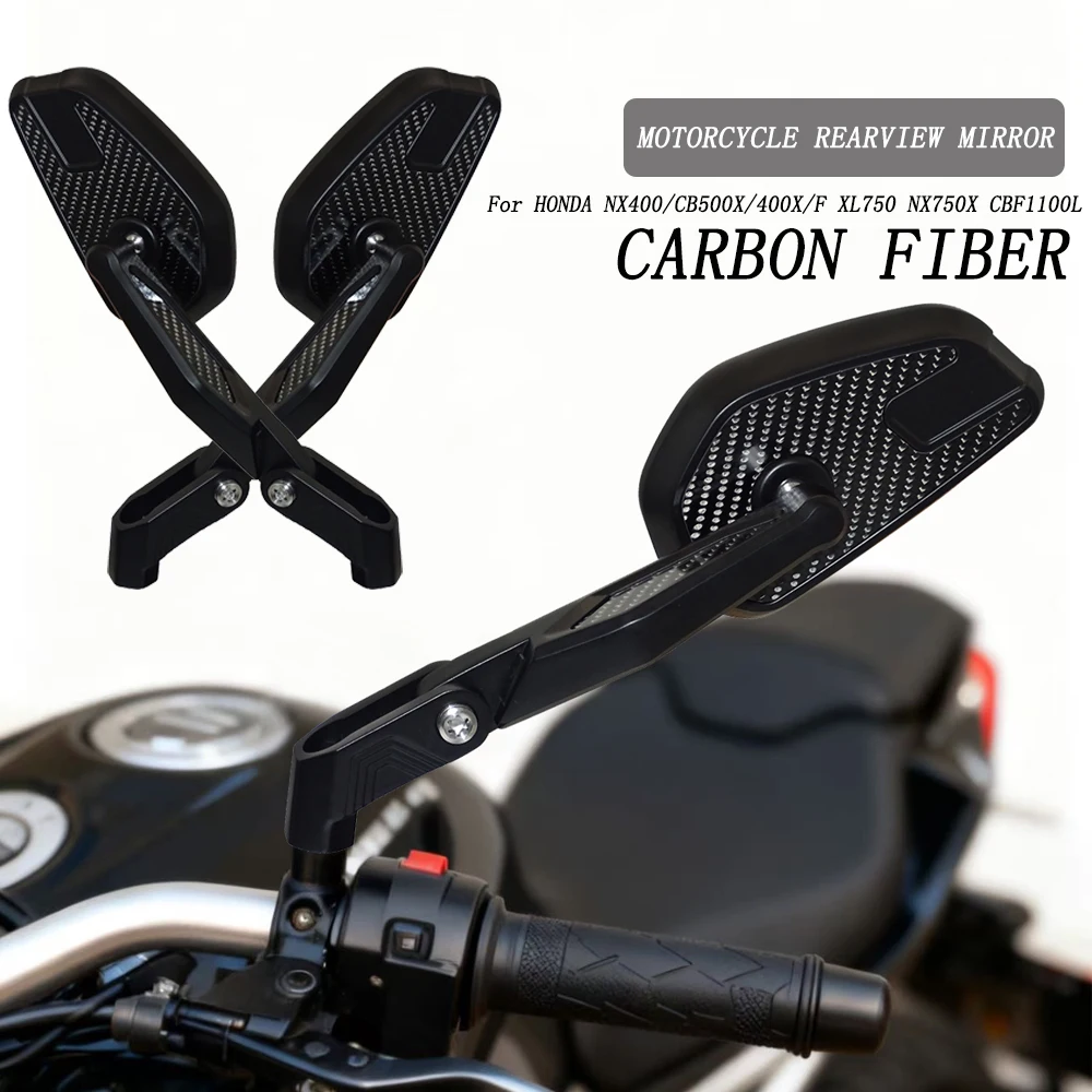 

FOR Honda NX400 CB500X 400X 400F NX750X Anti-Glare Motorcycle Rearview Mirrors Foldable Side Mirror Rod for Enhanced Visibility