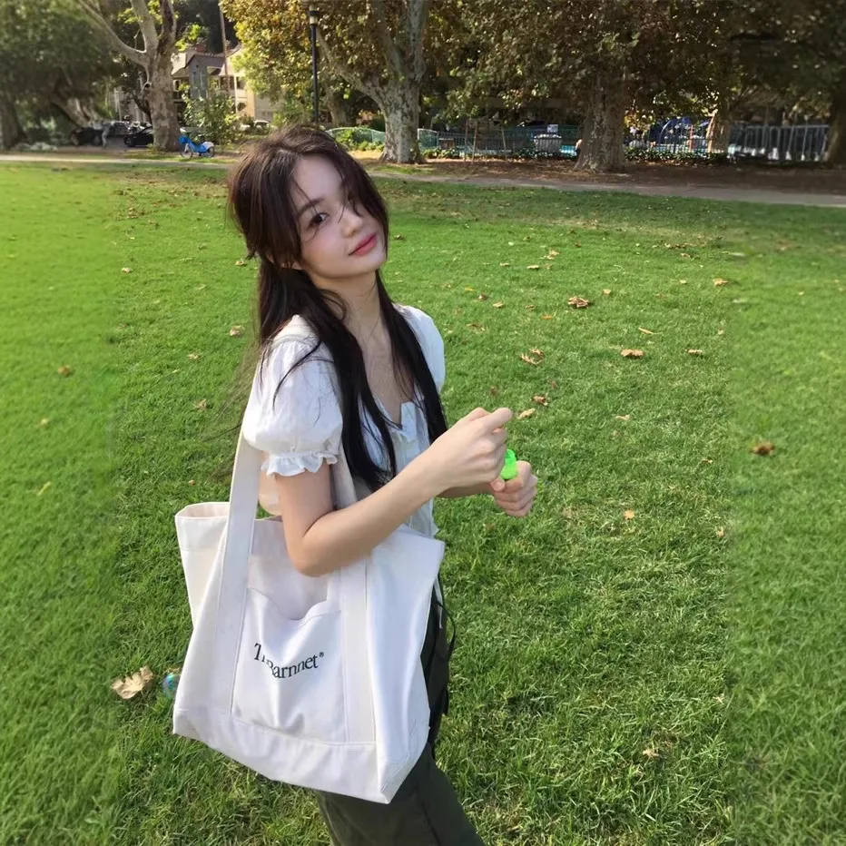 

Short Sleeve Shirt Korean Style Simple Girl Wind Cotton Material Loose Fit Women's Premium Fashion Spring Collection