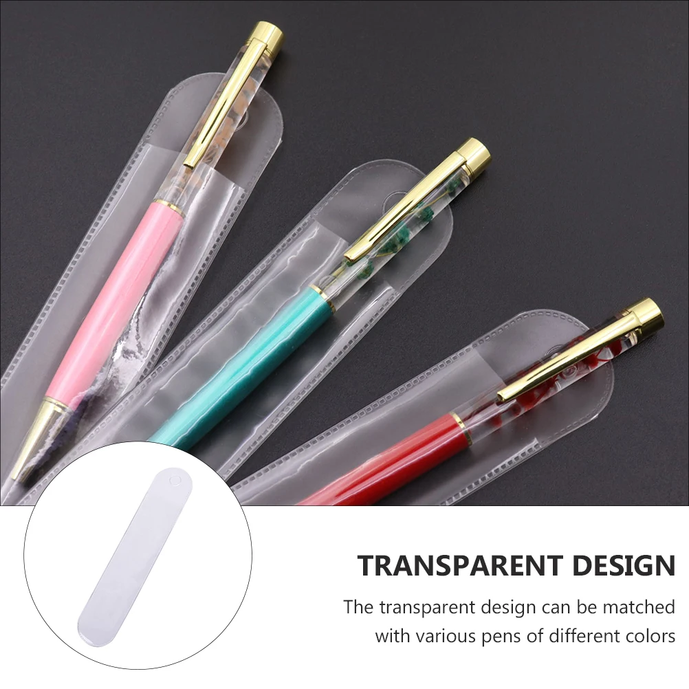 

25Pcs Transparent Single Pen Storage Bags Plastic Frosted Pencil Protective Packaging Pouch Pen Gift Bag Pencil Storage Bag
