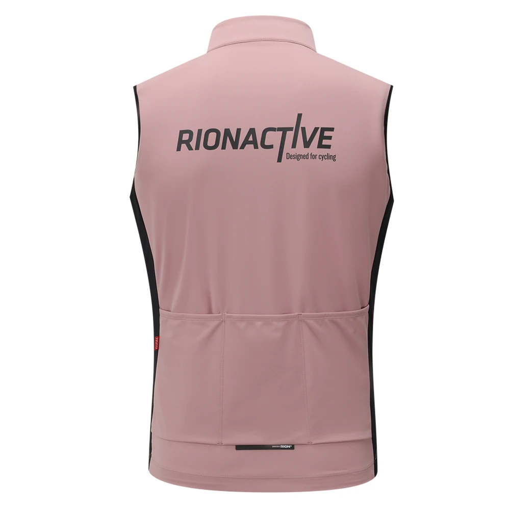 RION Cycling Vest Men Women Waterproof MTB Road Bike Windproof Pro Bicycle Clothes Two Way Zippers Outdoor Sports Vests 10℃-25℃