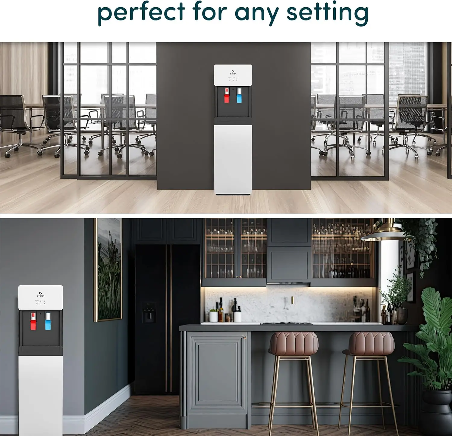 Self Cleaning Touchless Bottleless Cooler Dispenser-Hot & Cold Water Child Safety Lock, UL, White