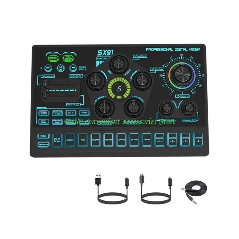 97QB USB-Hörgerät mit Geräuschunterdrückung für klares Live-Streaming auf Computern mit einfachen Setups für eine schnelle