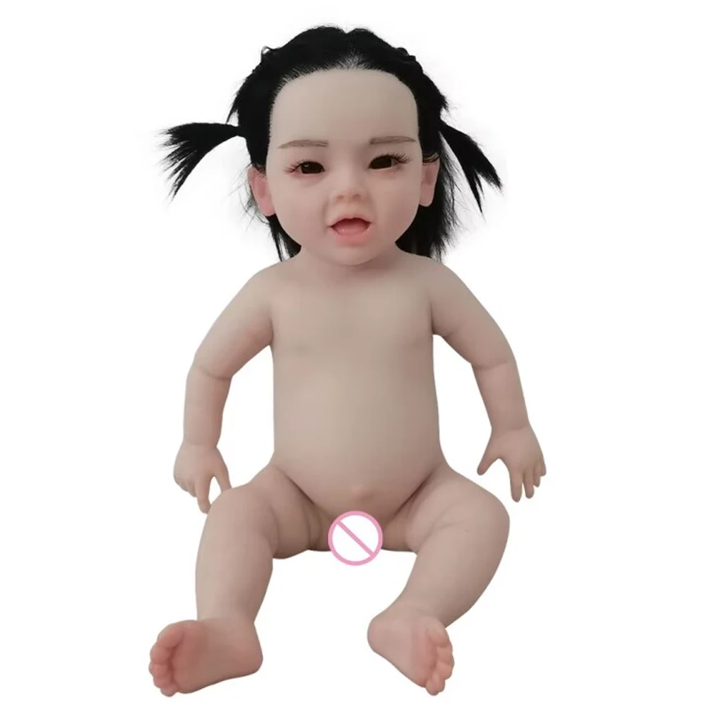 45 cm 100% silicone pieno realistico bambola rinata giocattoli per bambini compleanno regalo festival per bambini accompagnamento