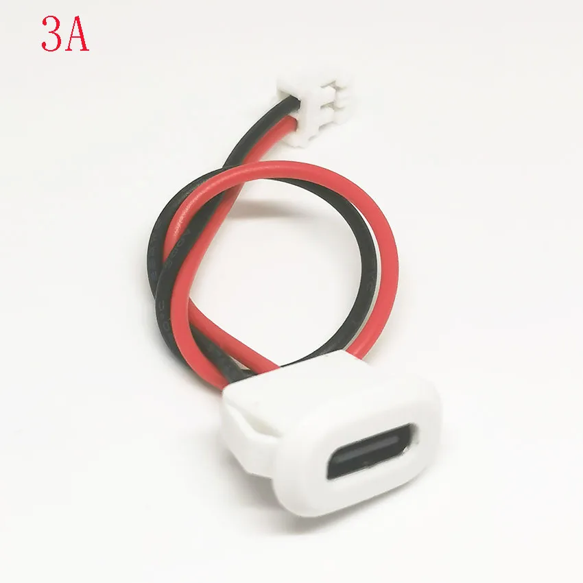 2 Pin USB-C Type Waterproof USB Connector Direct compression female base Female Socket Charging Interface With Welding Wire