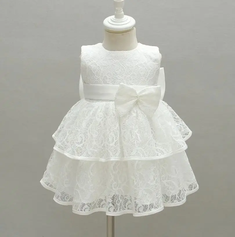 

Girl Lace Layered Dress Baby Girls' Princess Dresses 0-24M Newborn Red Clothes