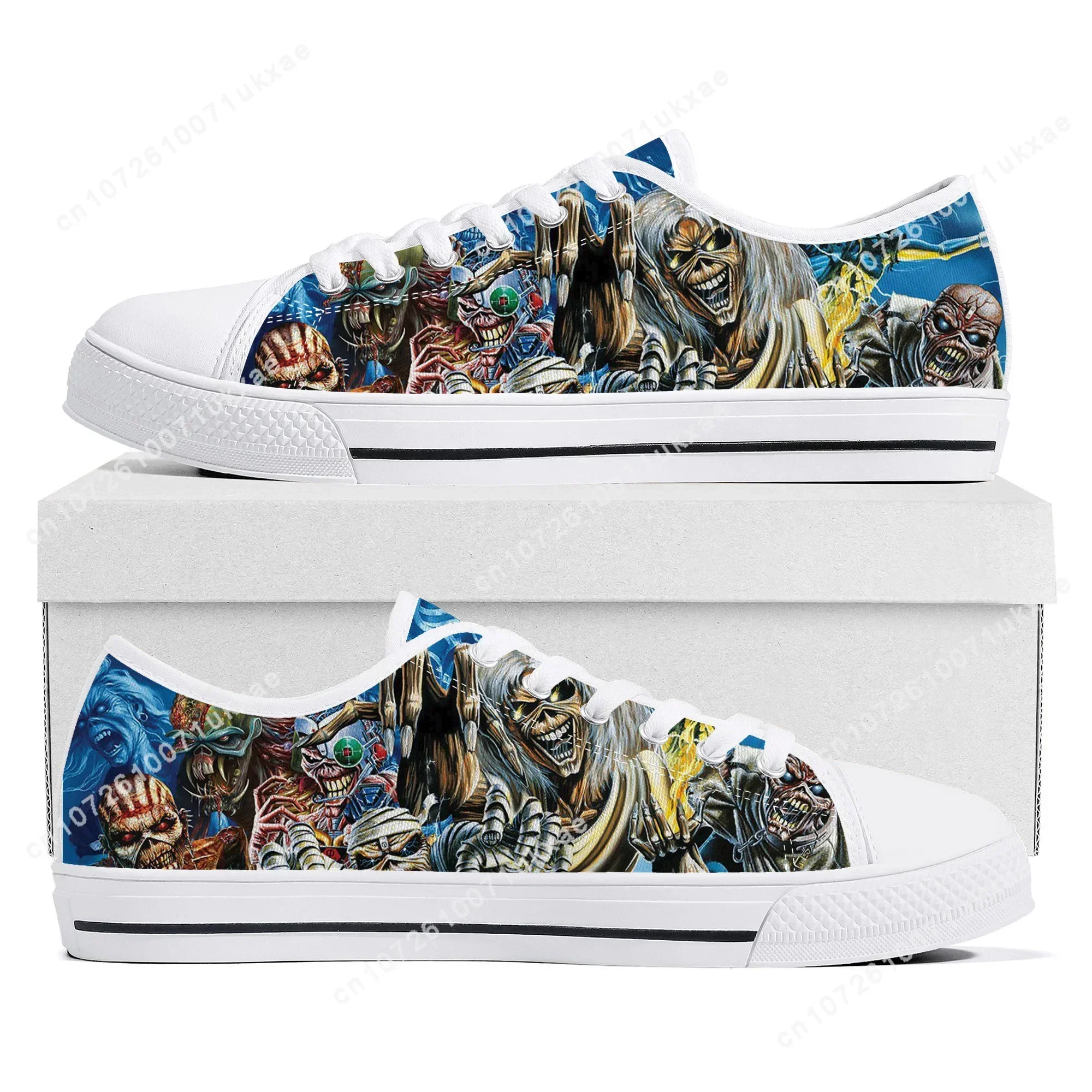 M-Maidens Heavy Metal Rock Band Singer Music Iron Low Top Sneakers Men Women Teenager Canvas Sneaker Casual Shoes Customize Shoe