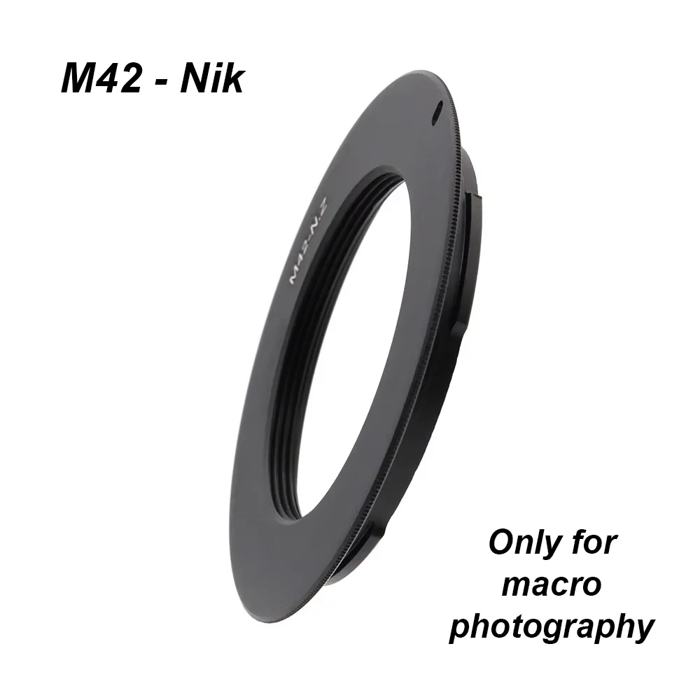 M42-Nik Z for Macro Photography Lens Mount Adapter 1mm Ultra-slim for M42 (M42x1mm) Lens to Nikon Z Mount Camera Z5,Z6,Z7,Z50