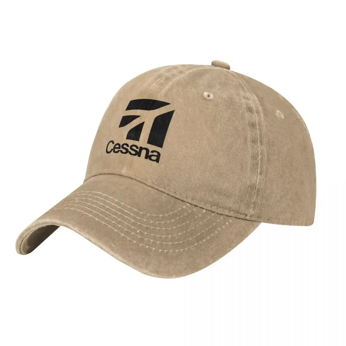 Cessna Black Logo Baseball Cap American Aircraft Manufacturer Running Hippie Trucker Hat Unisex Teens Casual Baseball Caps