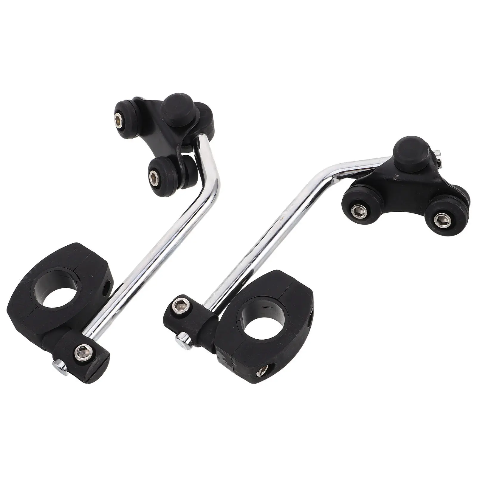 1Pair Motorcycle Mount Bracket Modified Windscreen Mount Universal Motorcycle Windshield Bracket Kit Mirror Brackets