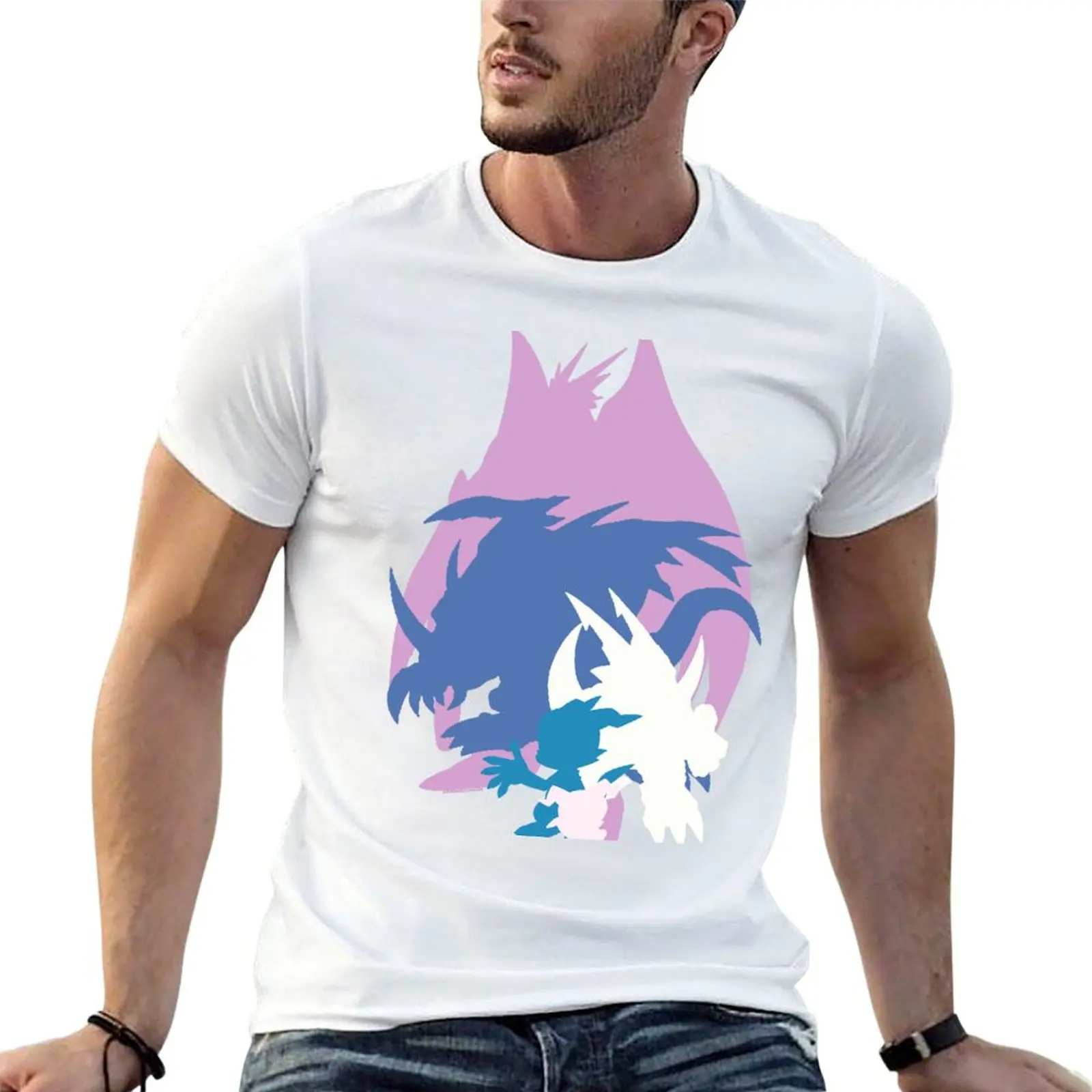Digimon - Veedramon line T-Shirt Casual Trendy Short Sleeve T-Shirt