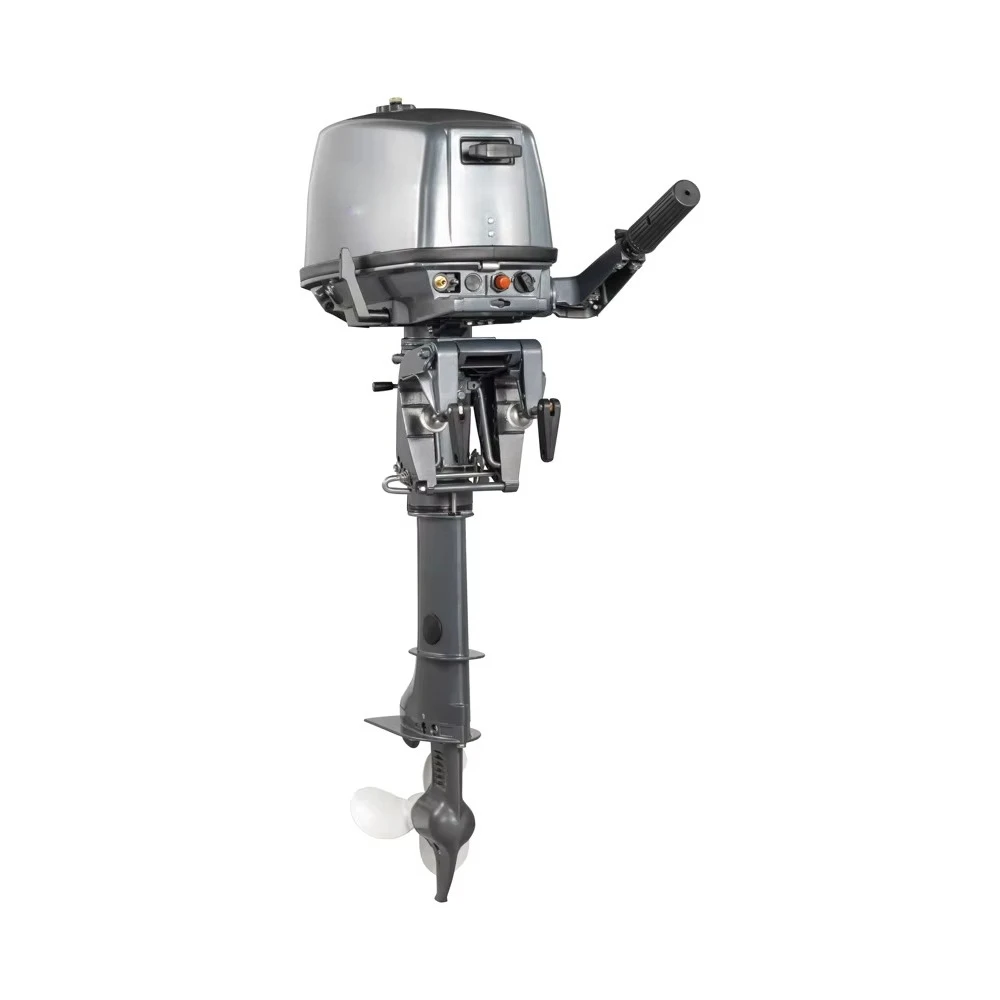 2 Stroke 6hp Outboard Motor Short Shaft Marine Engine Compatible with Original Boat Motor and Spare Parts