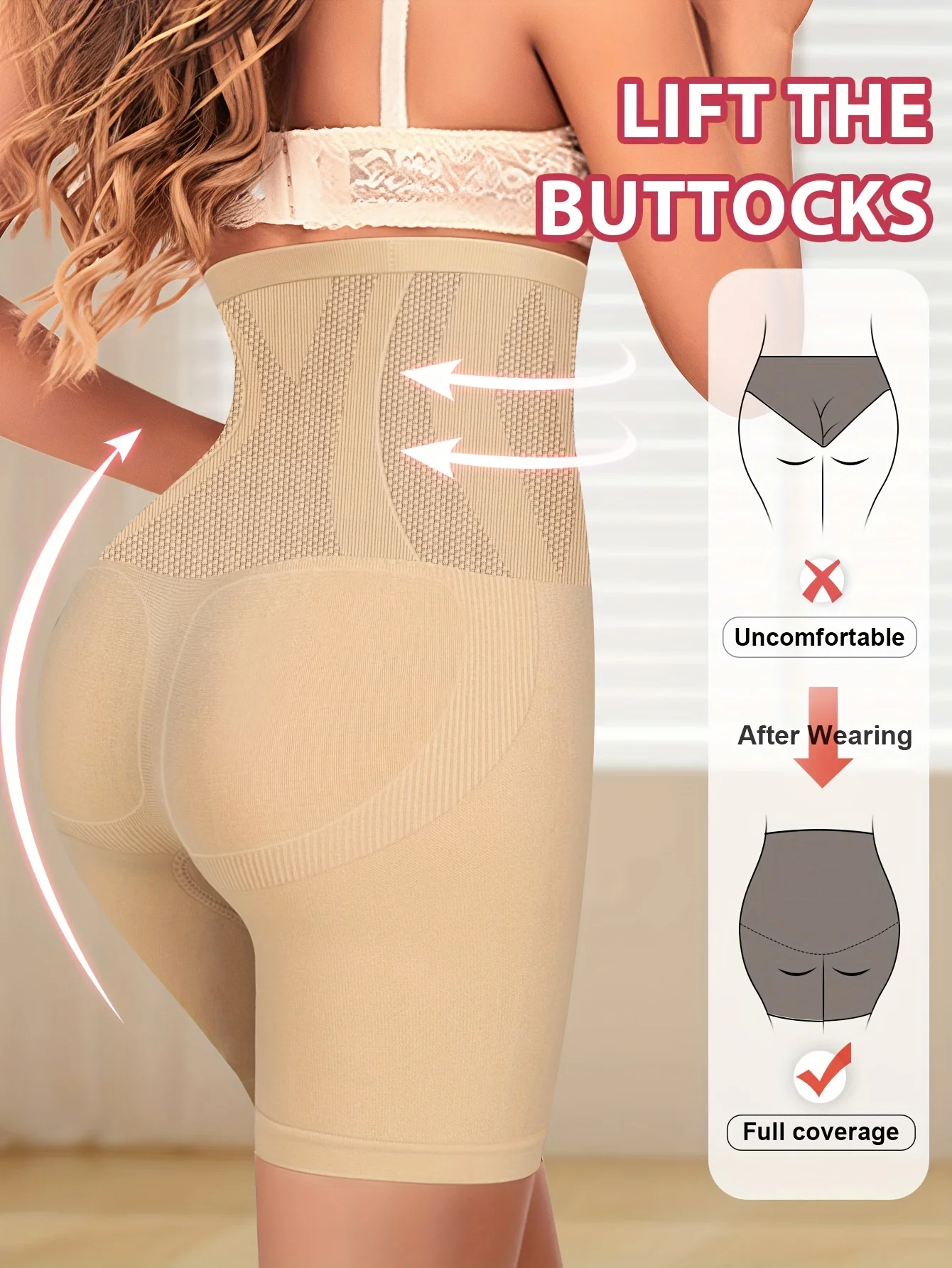1pcs High Waist Tummy Contouring Seamless Panties Seamless Panties Women's Pant… - Image 5