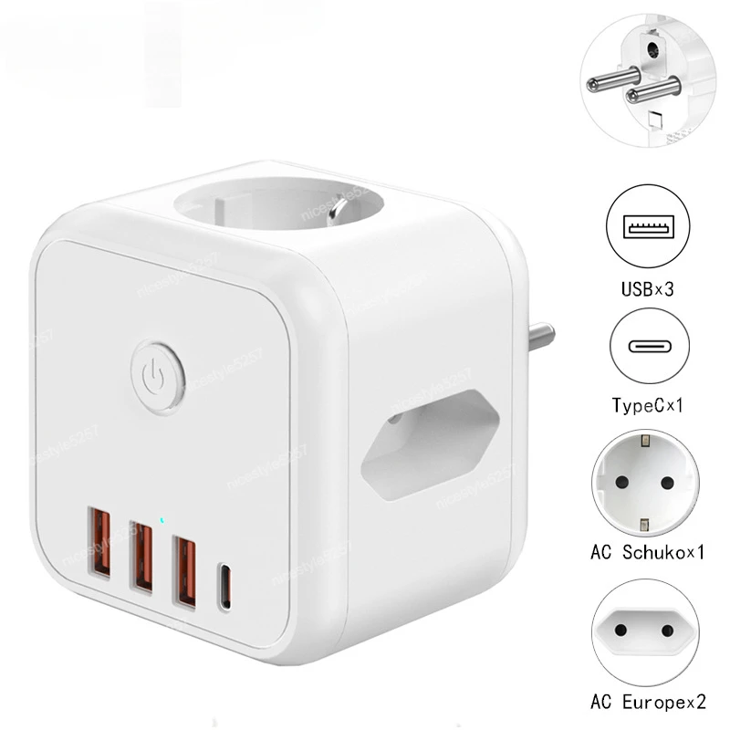 European Rubik's Cube socket, German regulations expand socket PD20W fast charging, Russia, South Korea travel plug