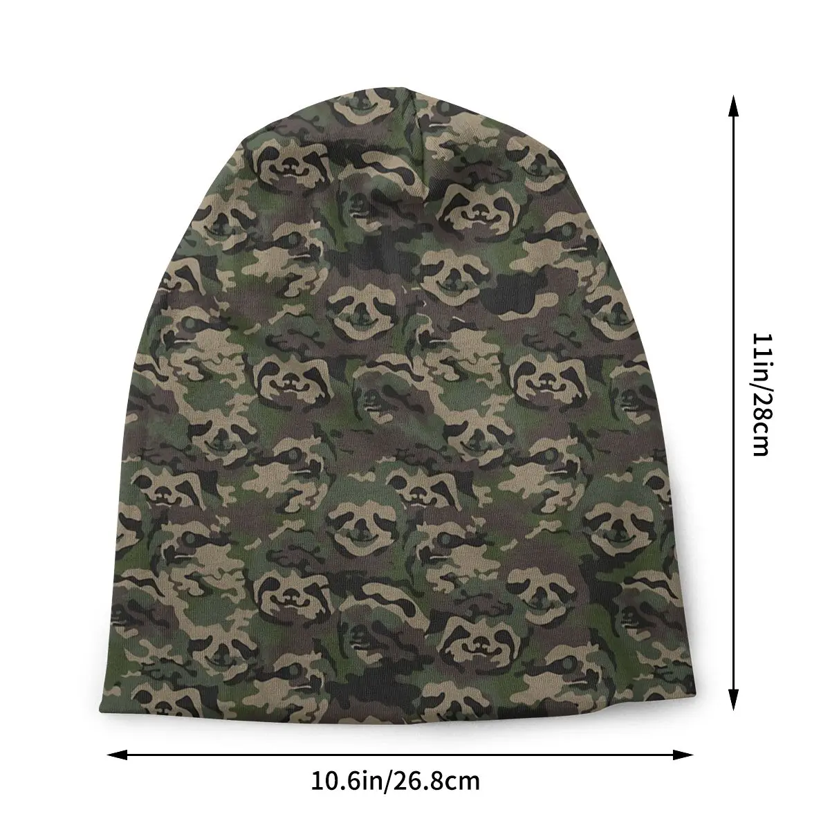 Sloth Camouflage Camouflage Aesthetic Warm Hip-hop Street Punk Gothic Hats Streetwear