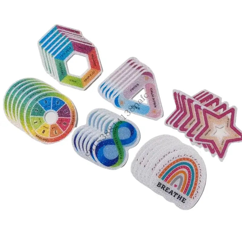594F Sensory Anxiety Sticker Anxiety Calming Sticker Aesthetic Sticker Soothing Sensory Sticker for Laptop