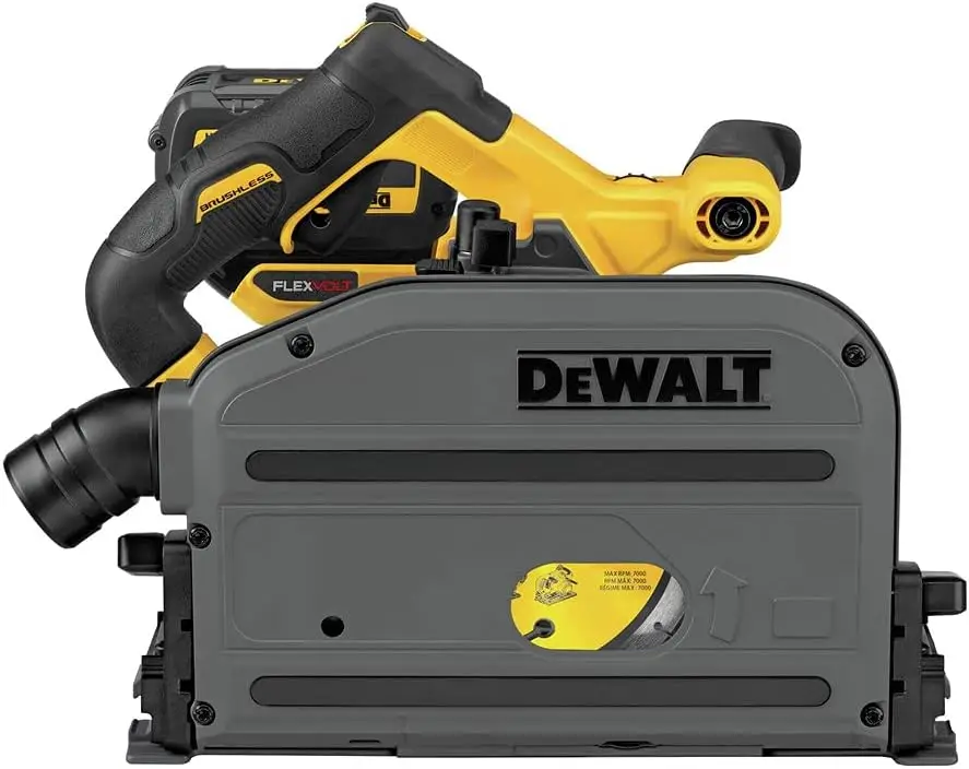 

DEWALT FLEXVOLT 60V MAX* Circular Saw, 6-1/2-Inch, Cordless TrackSaw Kit (DCS520T1)