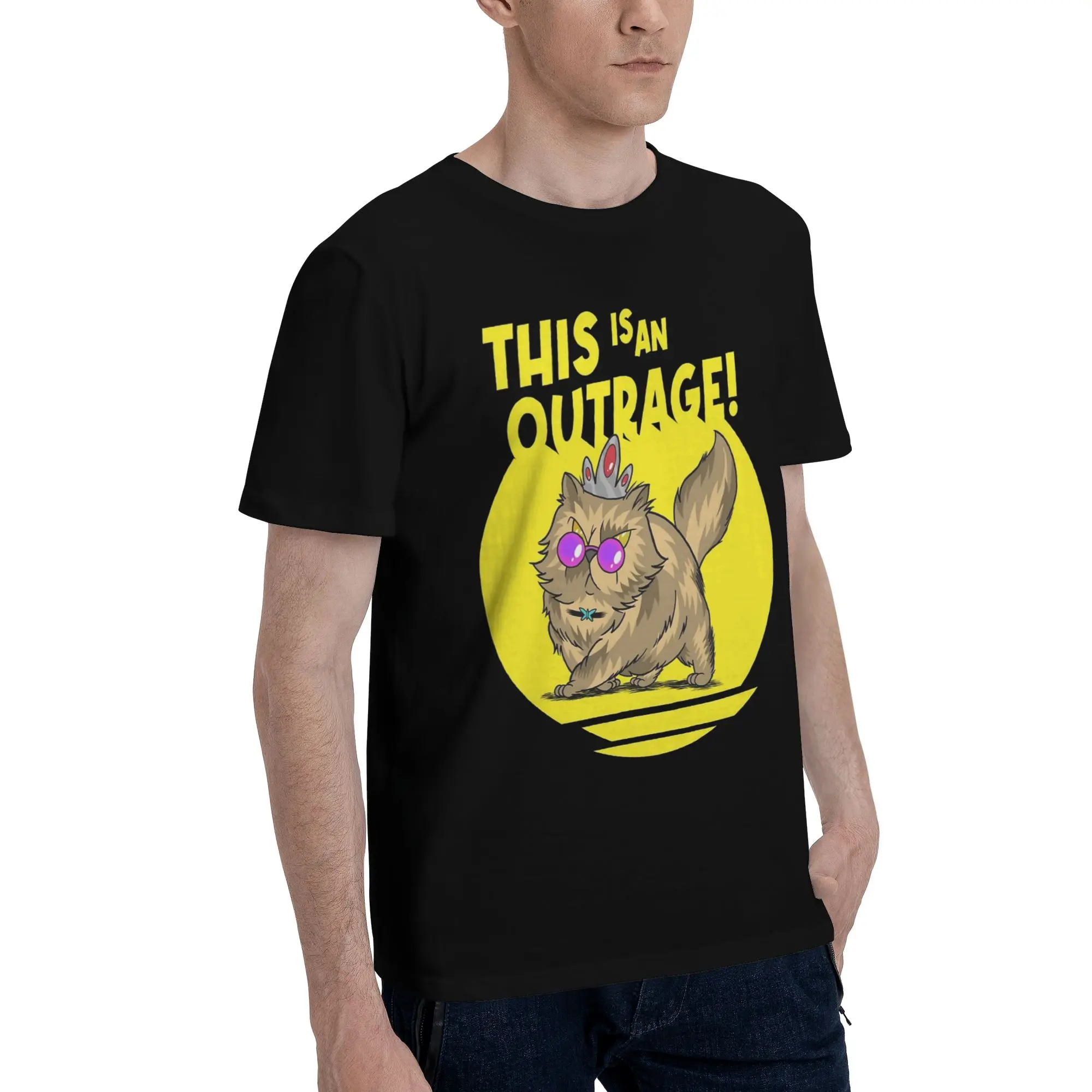 This Is An Outrage Princess Donut Cat  New Arrival T Shirts Men Women  Cotton  Tee Shirt Clothing