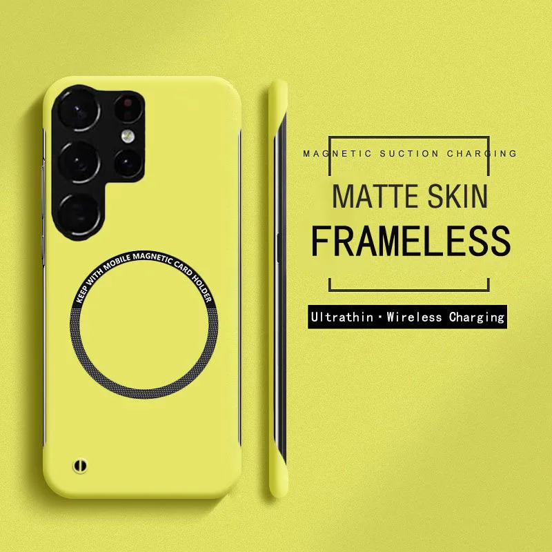 Тонкий магнитный чехол для телефона Magsafe для Samsung Galaxy Note 20 10 S20 S21 S22 S23 FE S24 S25 Ultra Plus, жесткий защитный чехол для камеры Тонкий магнитный чехол для телефона Magsafe для Samsung Galaxy Note 20 10 S20 S21 S22 S23 FE S24 S25 Ultra Plus, жесткий защитный чехол для камеры