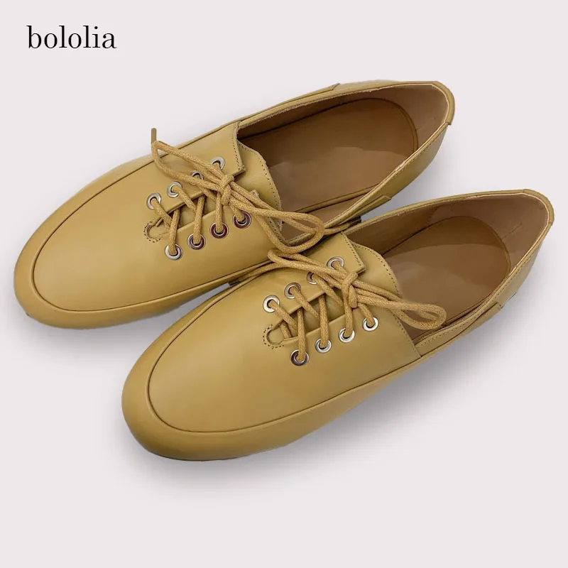 

High Quality Loafers Flats Shoes Woman Genuine Leather Slip-on Loafers Casual Female Flats Shoes Comfort Spring Shoes