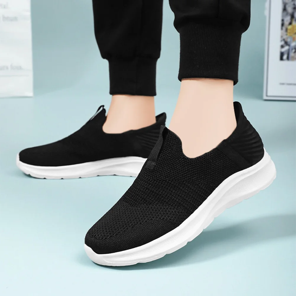 Women Casual Flat Barefoot Shoes Breathable Knitted Orthopedic Walking Sneakers Spring Autumn Sport Female Running Jogging Shoes