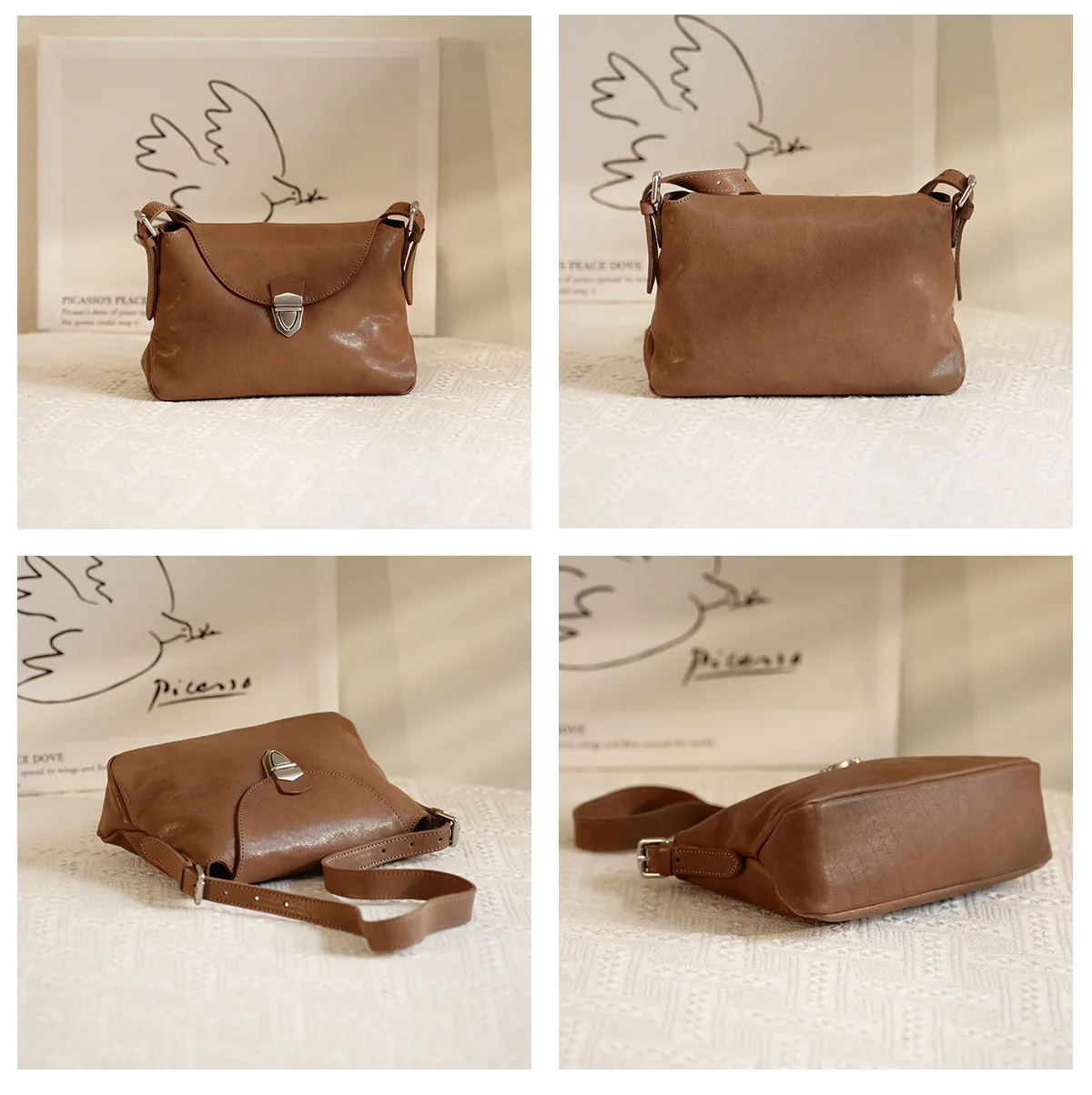 PNDME Vintage-Designer-Handtasche, handgefertigt, hochwertige Damen-Umhängetasche aus echtem Leder, ideal für den täglichen Gebrauch, Arbeit und Reisen, aus Rindsleder. – Detail 17