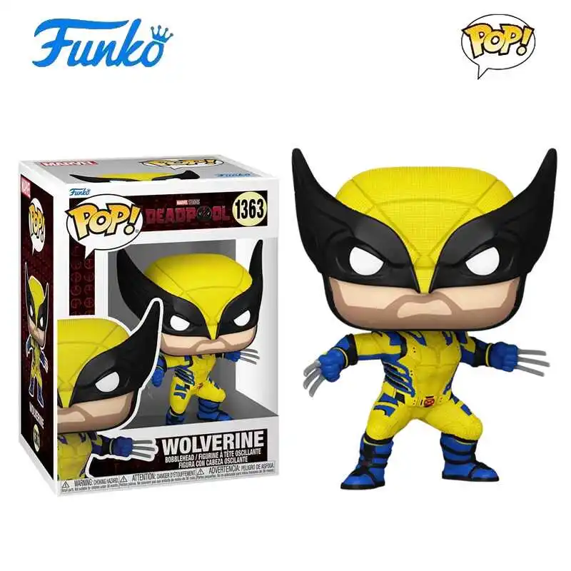 Funko POP Oryginalna Figurka Deadpool Anime Wolverine Figurka Akcji Zabawki dla Chłopców Dziewcząt Dzieci Prezent Kolekcjonerski Model Ozdoby