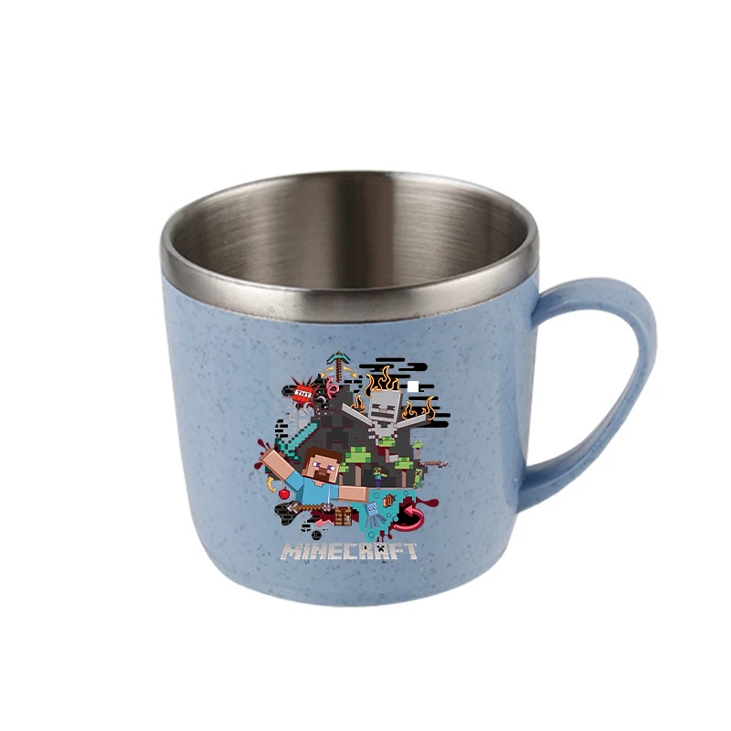 كوب ماء من الفولاذ المقاوم للصدأ للأولاد من Game Theme، ليس من السهل تشويهها، زجاجة مياه، أكواب حليب، زجاجة شرب مقاومة للحرارة