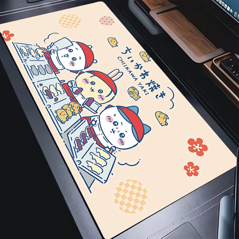 

Mouse Pad Design Non-Slip Kawaii Desktop Mat Laptop Gaming Accessories Cartoon Keyboard Pad Cute C-chiikawa Gamer Anime Mousepad