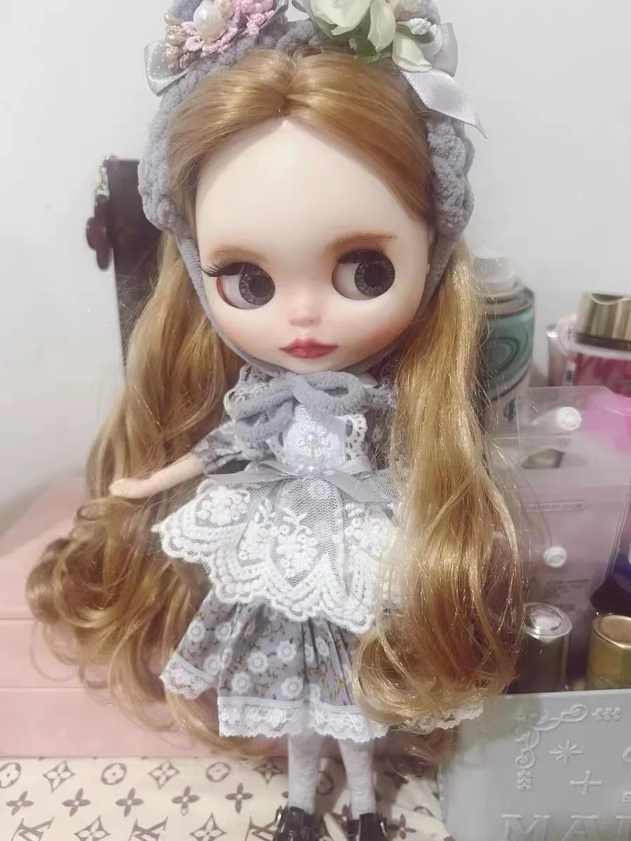 

Blythe dress 1/6 cloth autumn skirt 30cm bjd toy cloth Spot six-piece set (Fit for Pullip,Ob24, Licca)