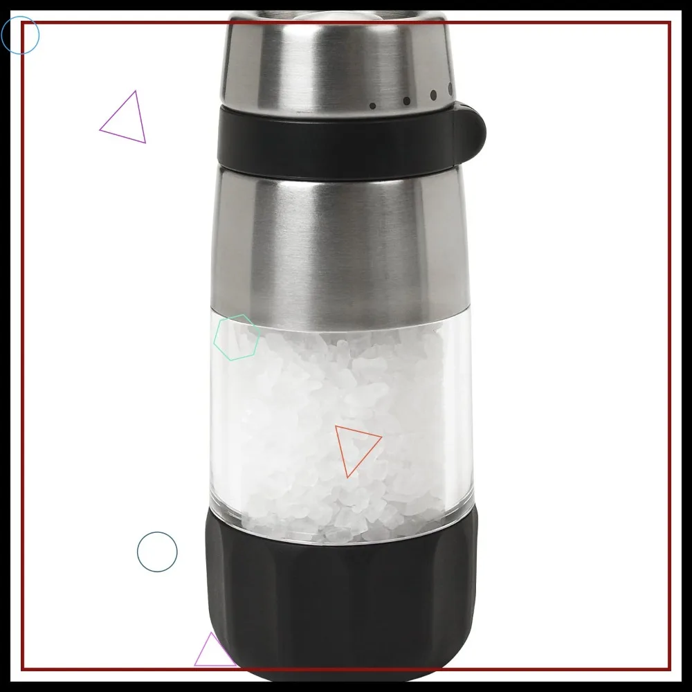 

Mess-Free Salt Grinder with Adjustable Coarseness, Easy to Use and Clean for Kitchen Convenience