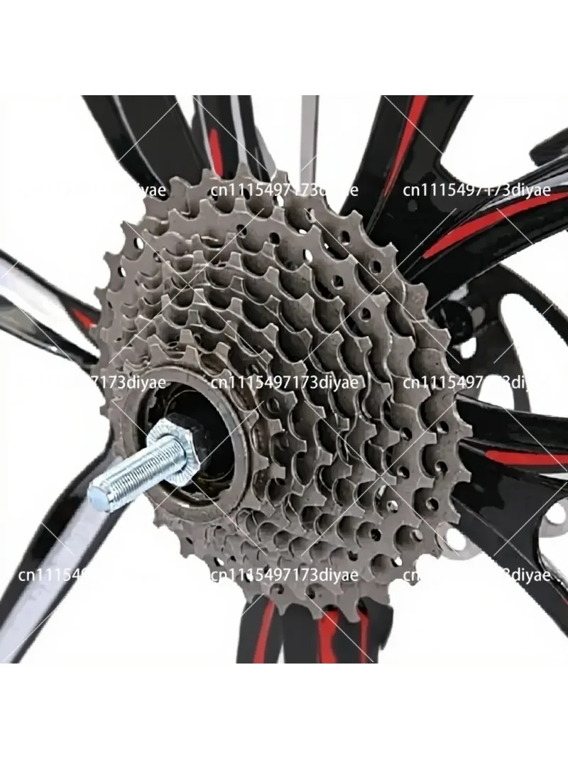 24-26 Inch Mountain Bike Disc Brake Wheel Set with 6-Blade Magnesium Alloy Integrated Bearing Wheels