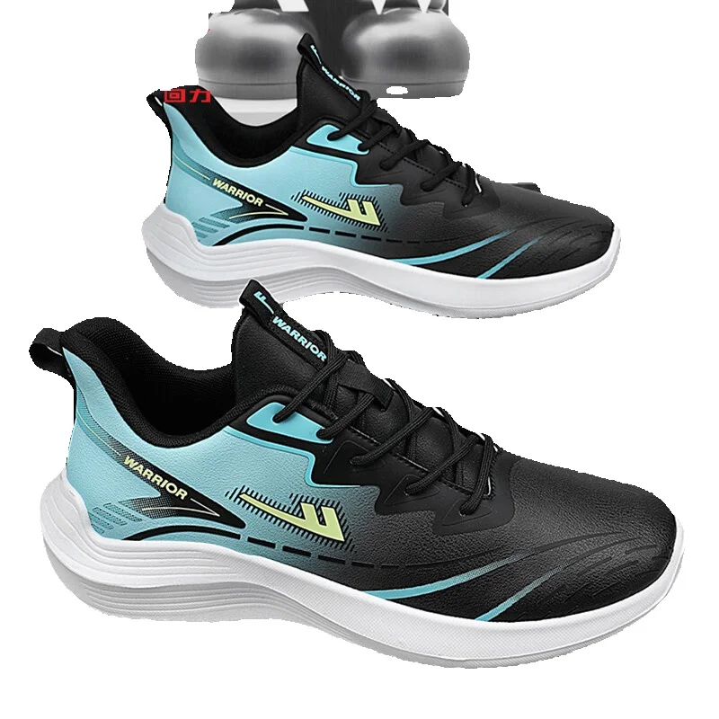 Running Shoes For Men Lightweight Waterproof Leather Trainers_voghion.com