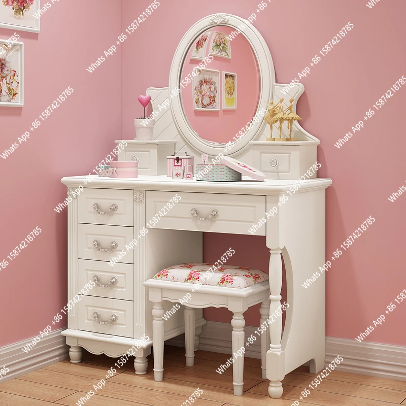 

Туалетный столик, туалетный столик, предметы первой необходимости, роскошный кавайный белый туалетный столик, органайзер для хранения, Mesa Maquillaje, мебель для дома