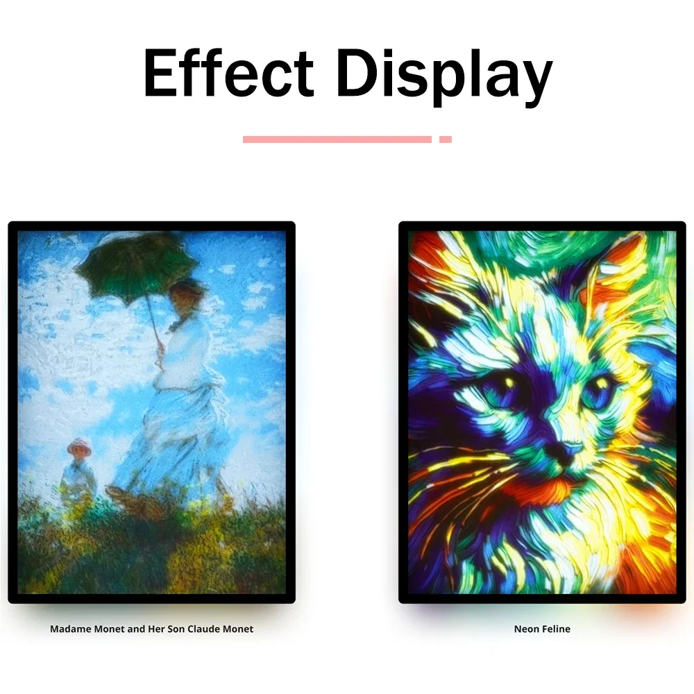 لمختبر بامبو ليثوفان Led لوحة CMYK LED الخلفية مجلس PLA الأساسية CMYK ليثوفان حزمة ثلاثية الأبعاد الطباعة ليثوفان صور
