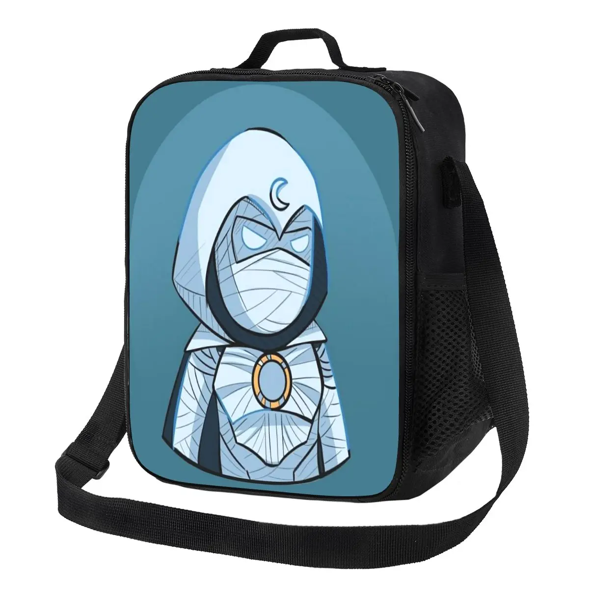 

Custom Moon Knight Movie Thermal Insulated Lunch Bag Portable Lunch Container for School Office Outdoor Storage Bento Food Box