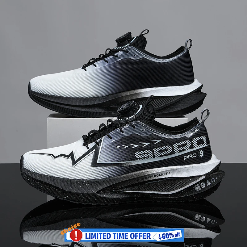 

Running Shoes Air Cushion Jogging Shoes Carbon Board Marathon Men Sports Breathable Lightweight Women's Nonskid Casual Sneakers