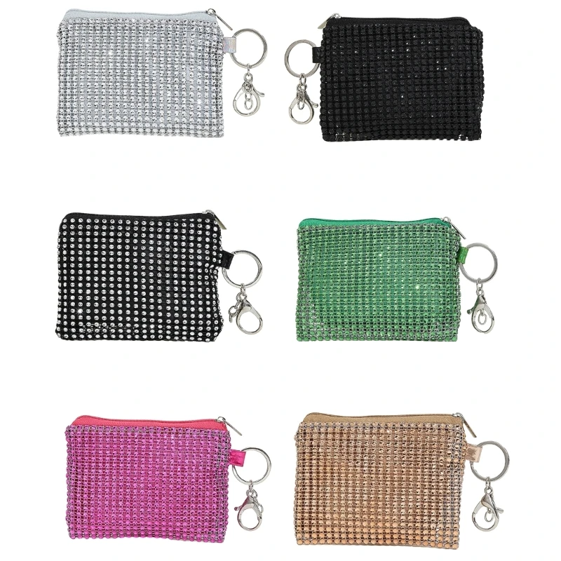 Fashionable Mini Coin Purse Keychain Wallet with Zipper Closure for Fashionistas