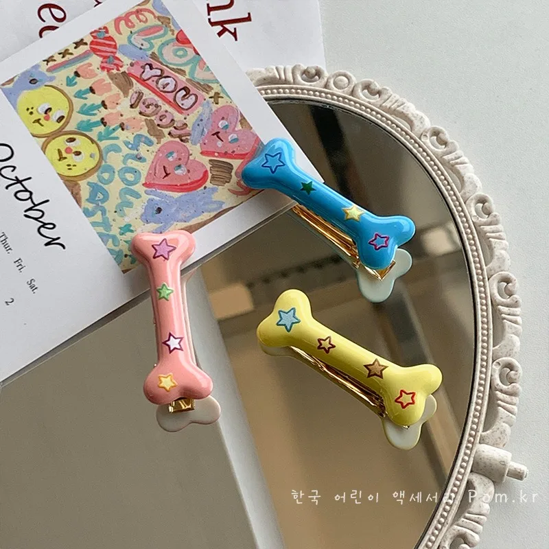 2023 Kawaii Bone Hairpins Children Girls Kids Pet Dog Cute Hair Clips Barrettes Accessories Hairclip Headdress Headwear Ornament