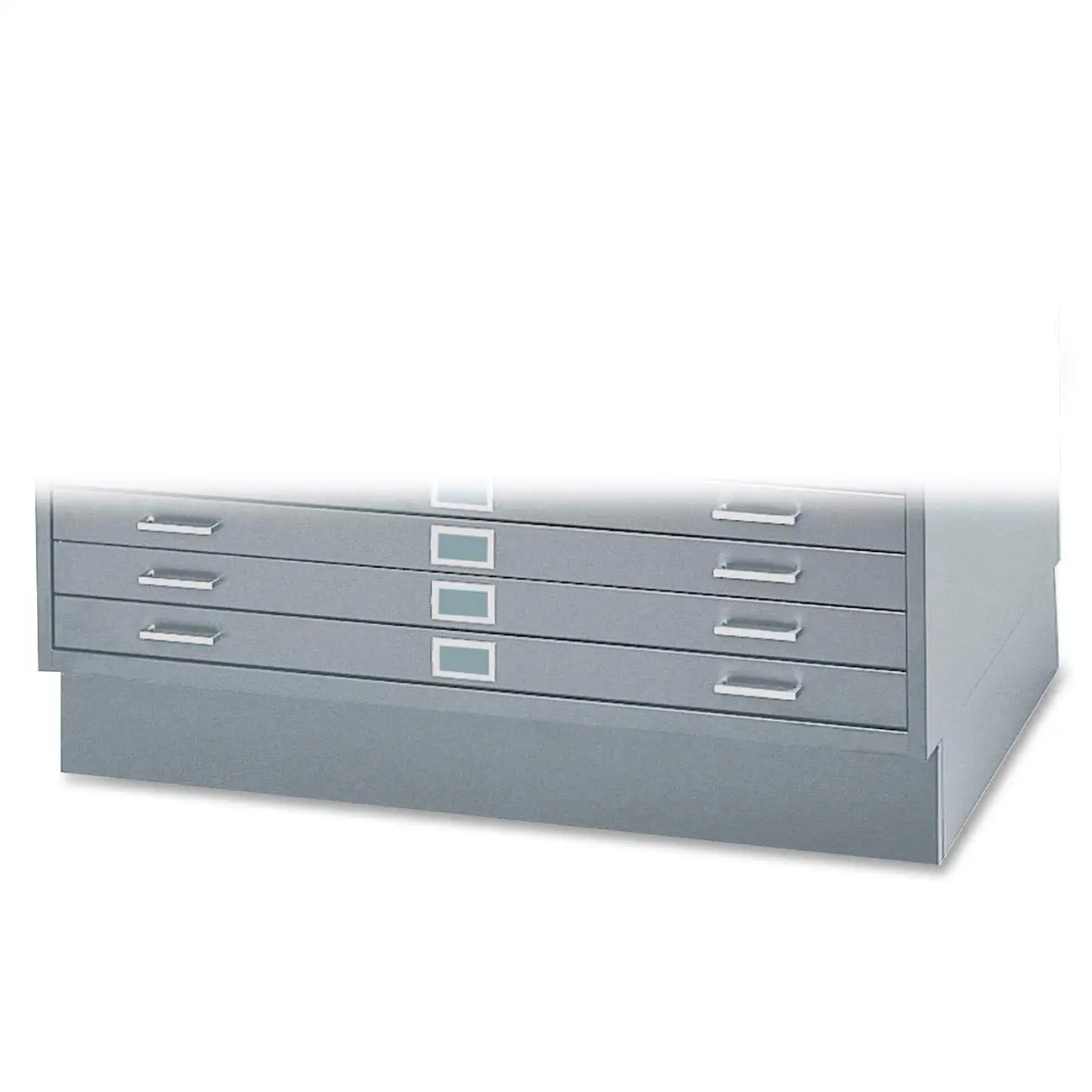Flat File Cabinet Base 5-Drawer Closed Storage Metal Frame Office Furniture Gray, Customized